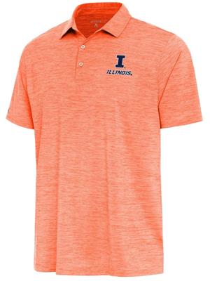 Image of ILLINOIS BLOCK I LAYOUT SHORT SLEEVE POLO -  mangoheather